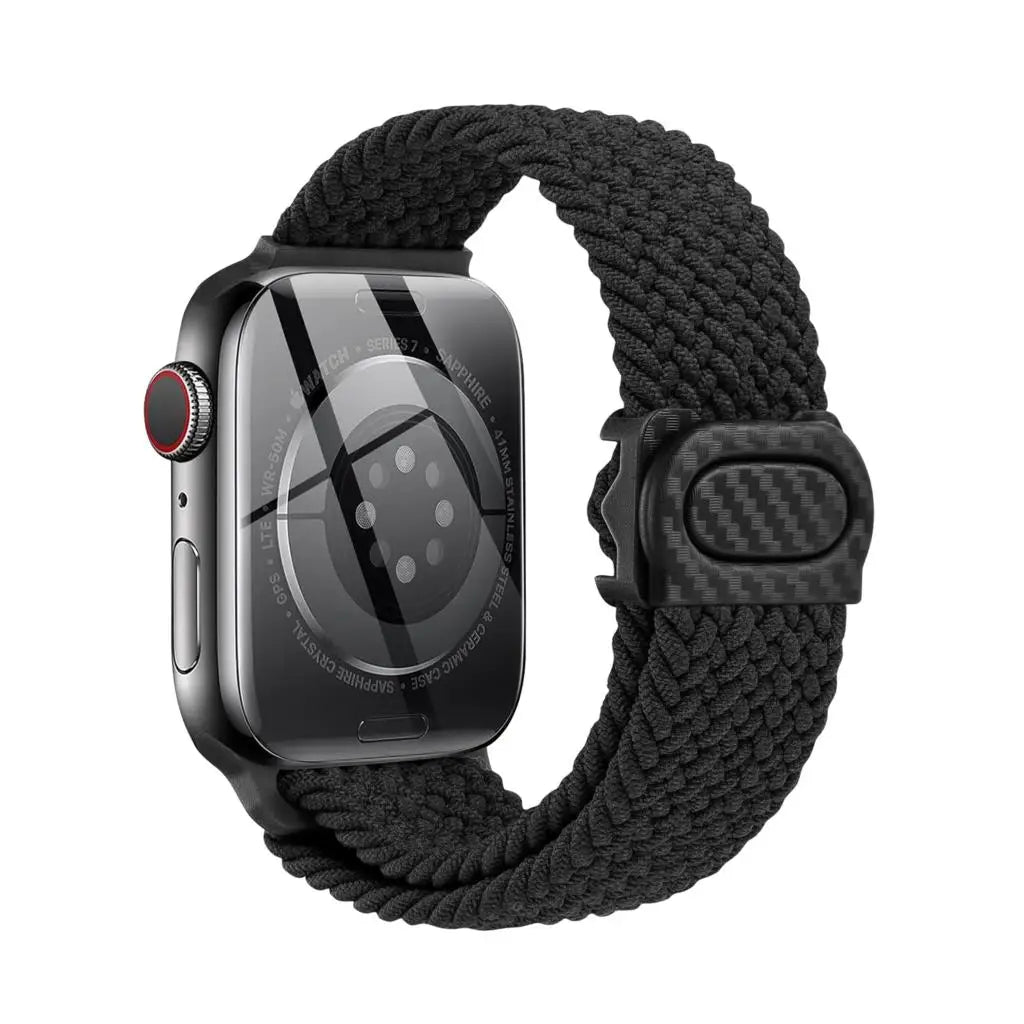 Strap For Apple watch band 44mm 42mm 40mm 45mm 46mm 41mm 49mm Braided Solo Correa Bracelet iWatch Series 9 8 10 7 6 5 4 se Ultra