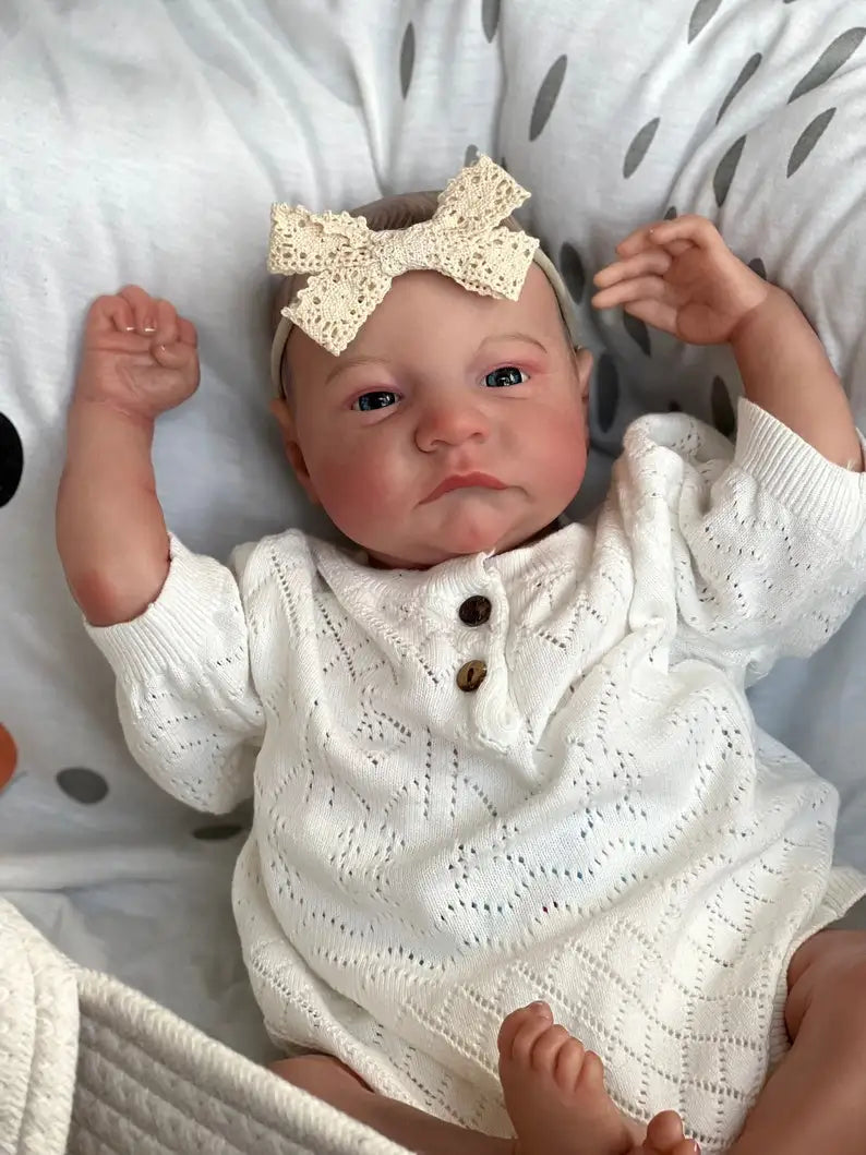 49 cm Levi Full‑Body Silicone Reborn Baby Doll – Lifelike with Visible Veins