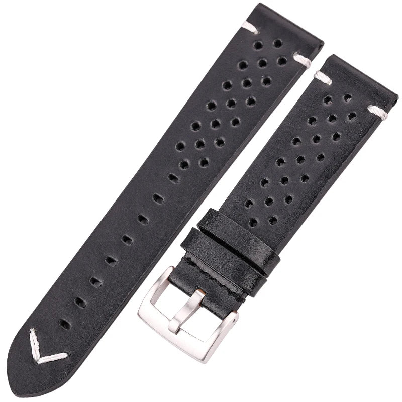 Vintage Oil Wax Leather Watch Strap for Samsung Galaxy Watch 3/4