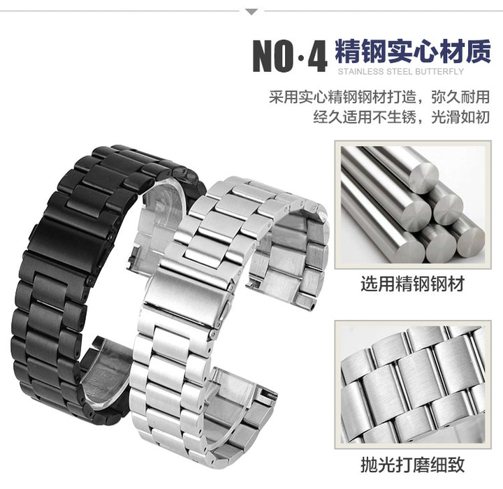 Stainless Steel Watch Band for Samsung Gear S3 – 18–24mm, 42/46mm