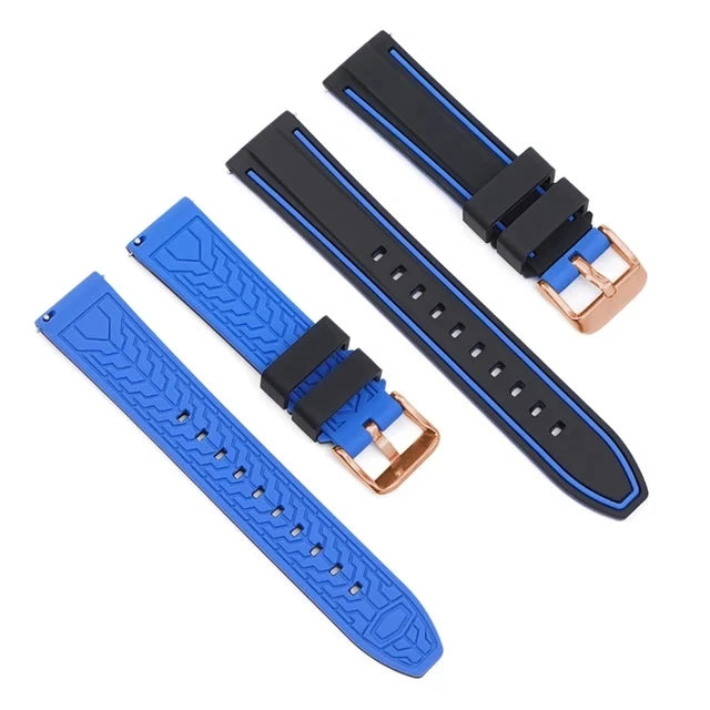 Premium Silicone Quick Release Watch Strap – 20/22/24mm