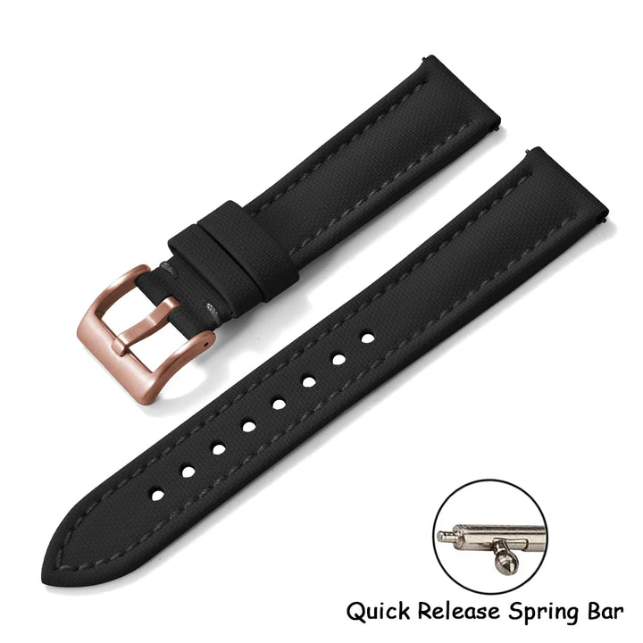 Universal Sailcloth Watch Band 18mm 20mm22mm Sailcloth Leather Strap Qucik Release Bracelet Accessories for Omega for Seiko Belt