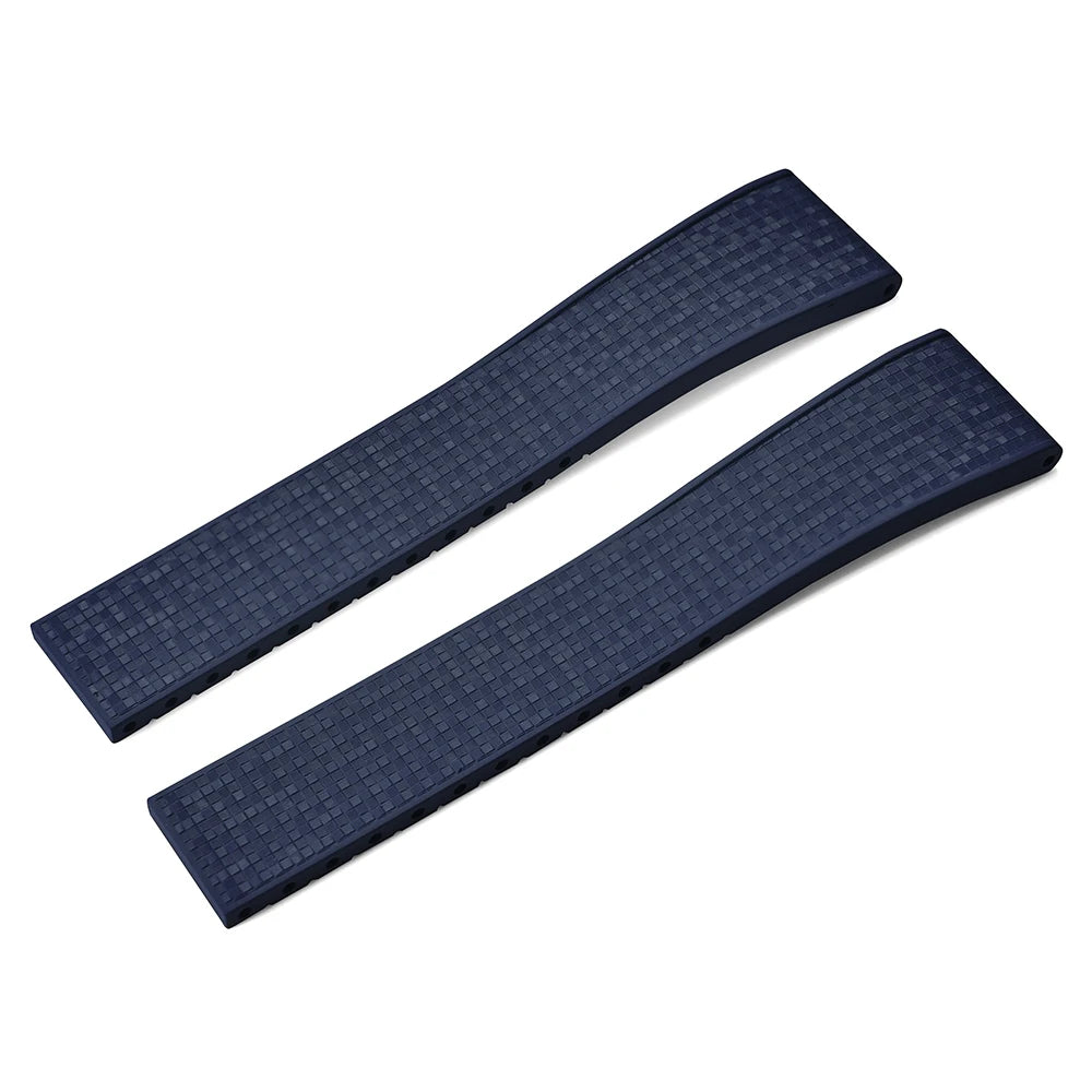 JUELONG Mosaic FKM Rubber CTS Strap 20mm 22mm Quick Release Spring Clasp For Perfect Fit Flat End Universal Watch Straps