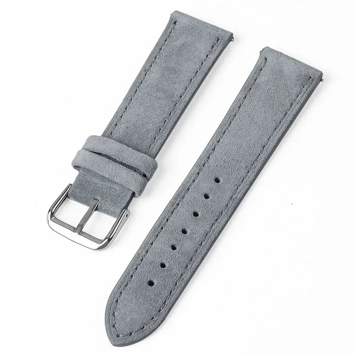 Suede Leather Watch Strap – 18–24mm for Seiko & Huawei GT Series