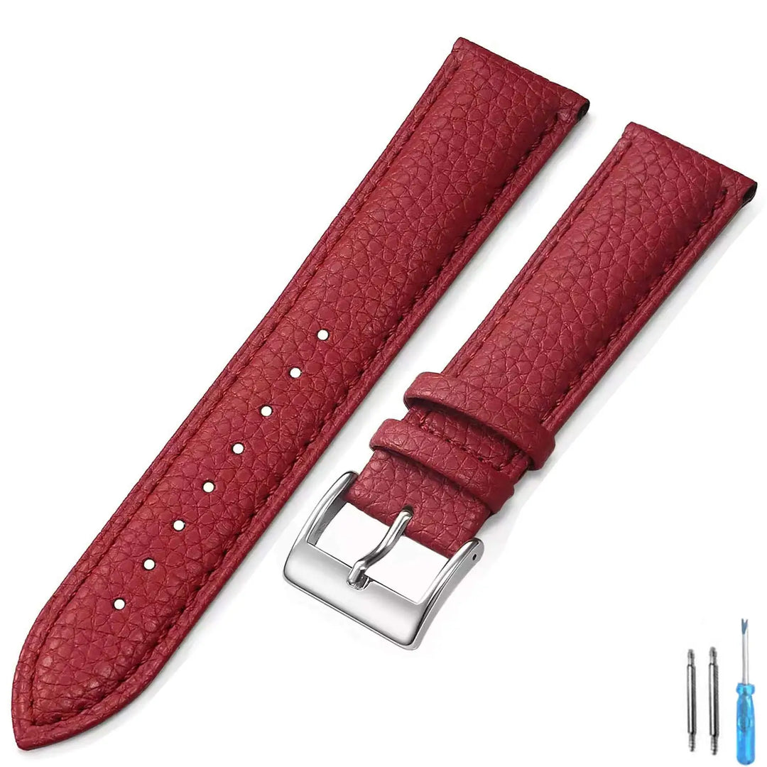 Genuine Leather Watch Band 18mm 20mm 22mm 24mm Watch Strap for Man Women High-quality Wrist Watchband + Tool