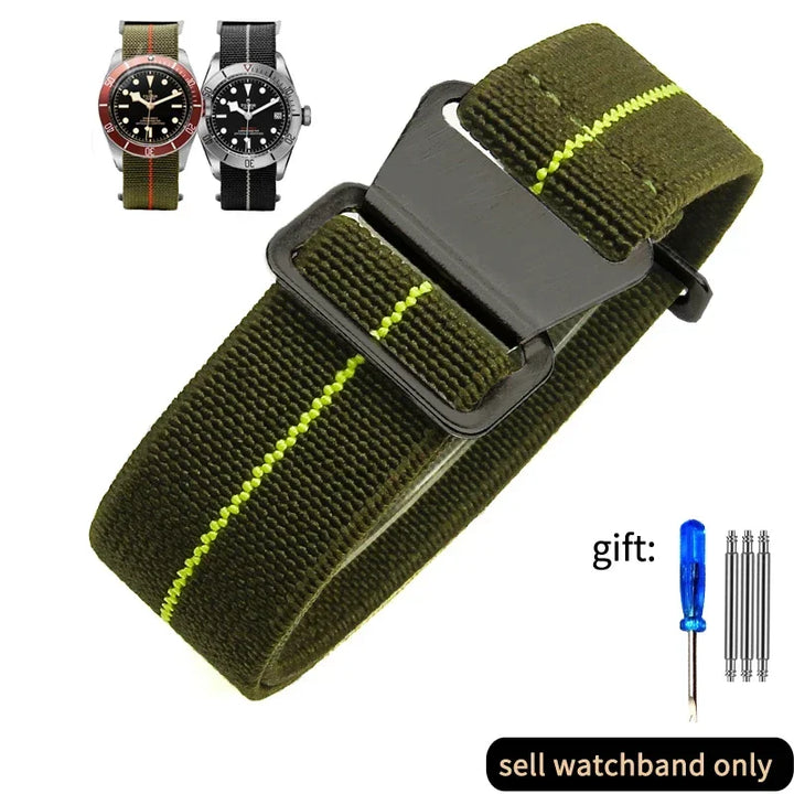French Army Nylon Watch Band 18–22mm