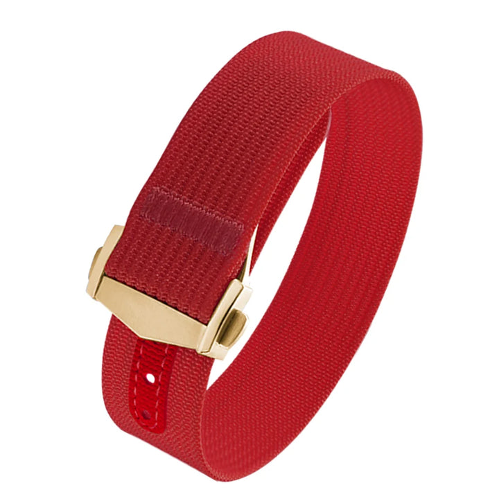 JUELONG Canvas Sailcloth Watch Strap 18mm 20mm 22mm Rubber Hole Sport Waterproof Folding Buckle Watchband For Omega Swatch Moon