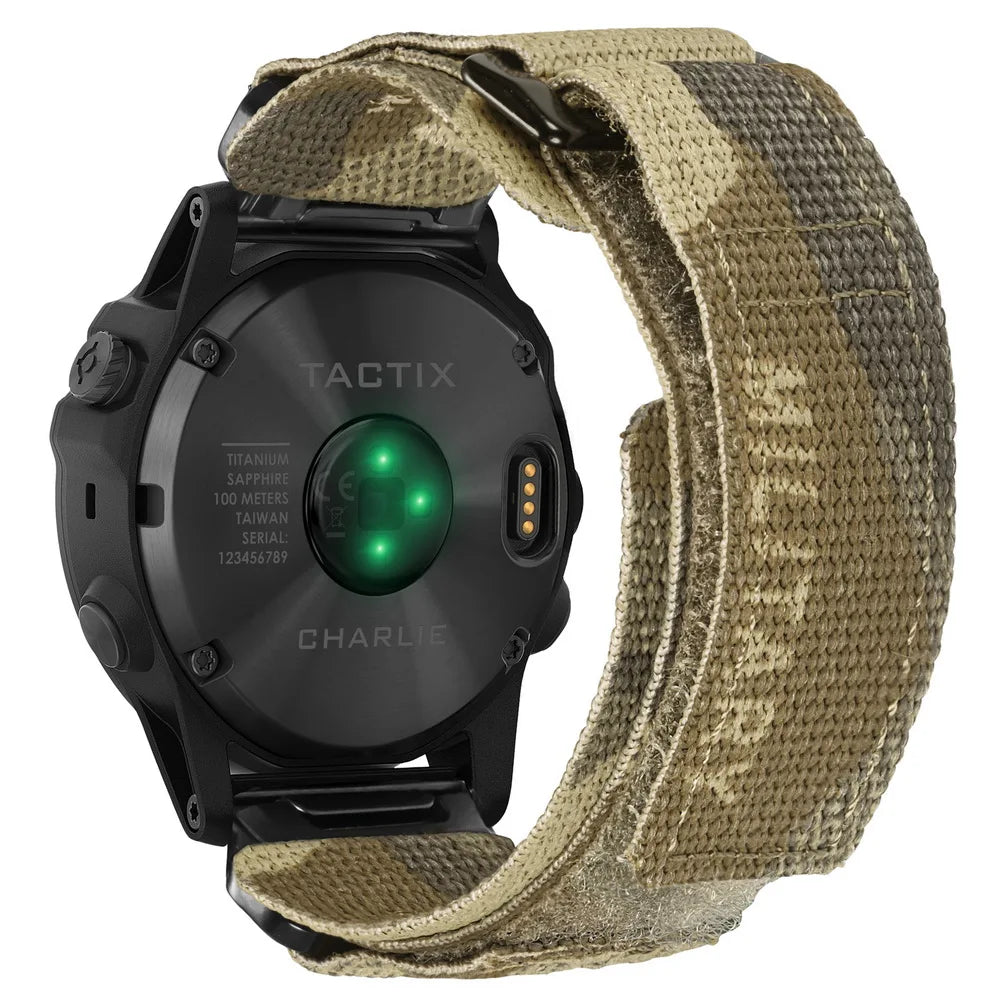 HEMSUT Nylon Military Quickfit Watch Strap – 20–26mm for Garmin