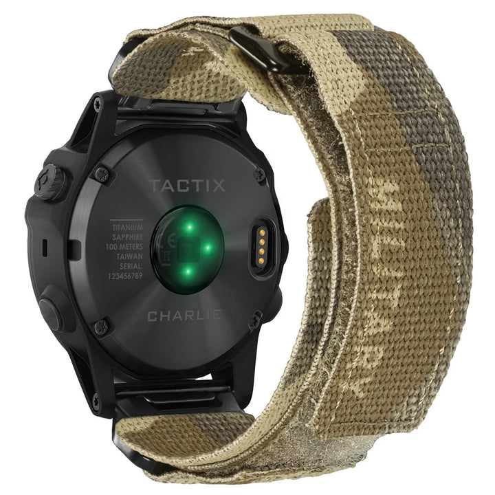 HEMSUT Nylon Military Quickfit Watch Strap – 20–26mm for Garmin