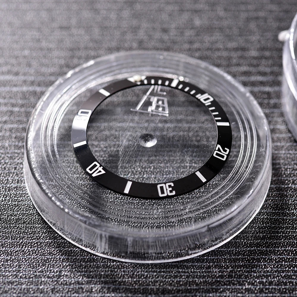 NATOBELT 38mm Ceramic For 40mm SUB Watch Case Alloy Watch Bezel Insert Ring Slope NH35 NH34 GMT Diving Watch Part Accessories