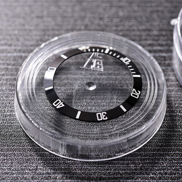 NATOBELT 38mm Ceramic For 40mm SUB Watch Case Alloy Watch Bezel Insert Ring Slope NH35 NH34 GMT Diving Watch Part Accessories