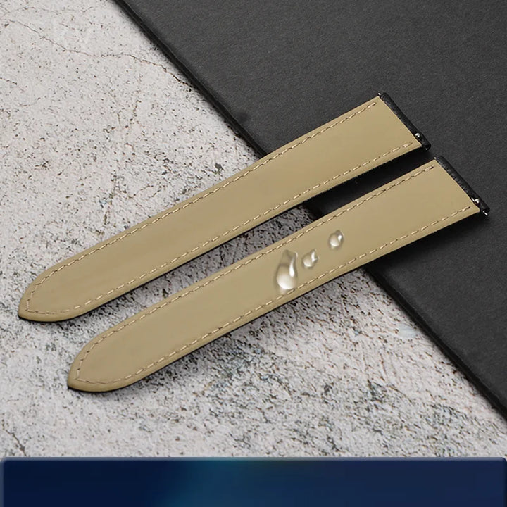 Cowhide Watch Strap Accessories for Cartier Tank – 16–23mm, Stainless Steel