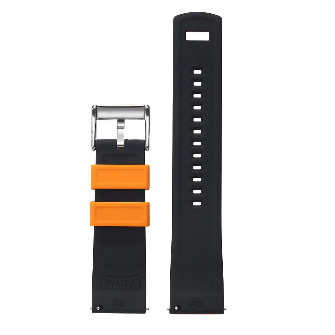 Premium Silicone Rubber Watch Band 18–22mm (Quick Release)