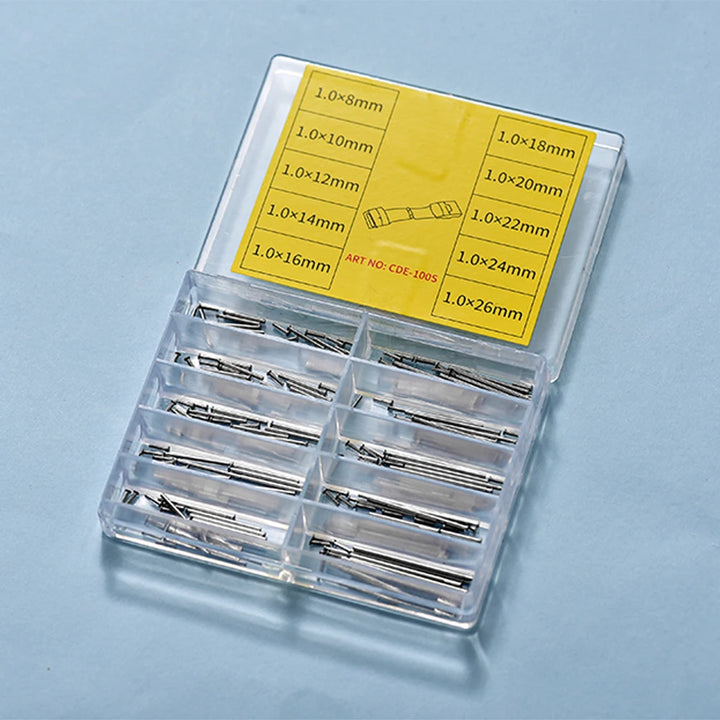 NATOBELT Watch Spring Bars 100pcs 8–26mm Metal Pins for Strap Replacement