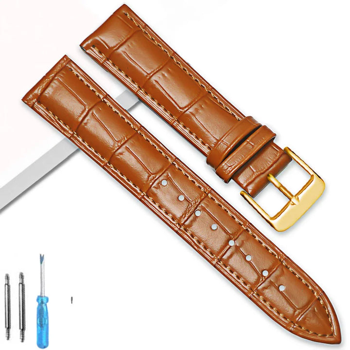 Universal Replacement Leather Watch Strap Leather Watchband for Men Women 12mm 14mm 16mm 18mm 20mm 22mm 24mm Watch Band