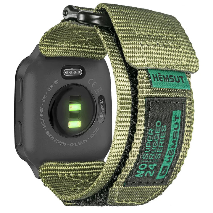 Nylon Quick-Release Watch Strap for Garmin Venu – 20/22mm, Woven Loop Design