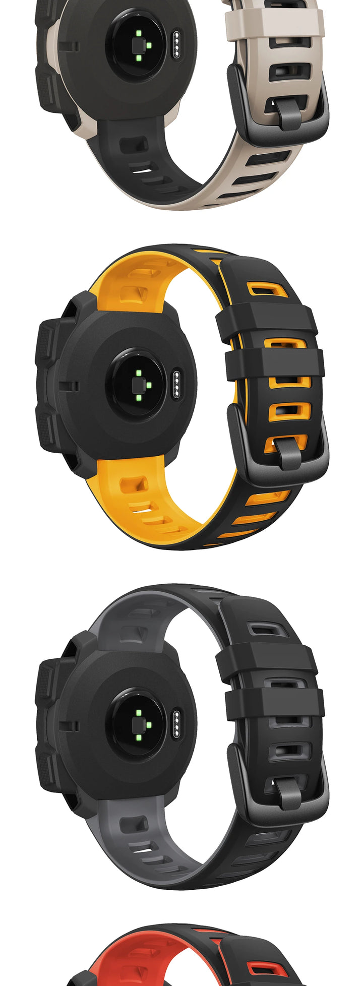 Silicone Replacement Watch Strap 22mm for Garmin Instinct & Instinct Esports