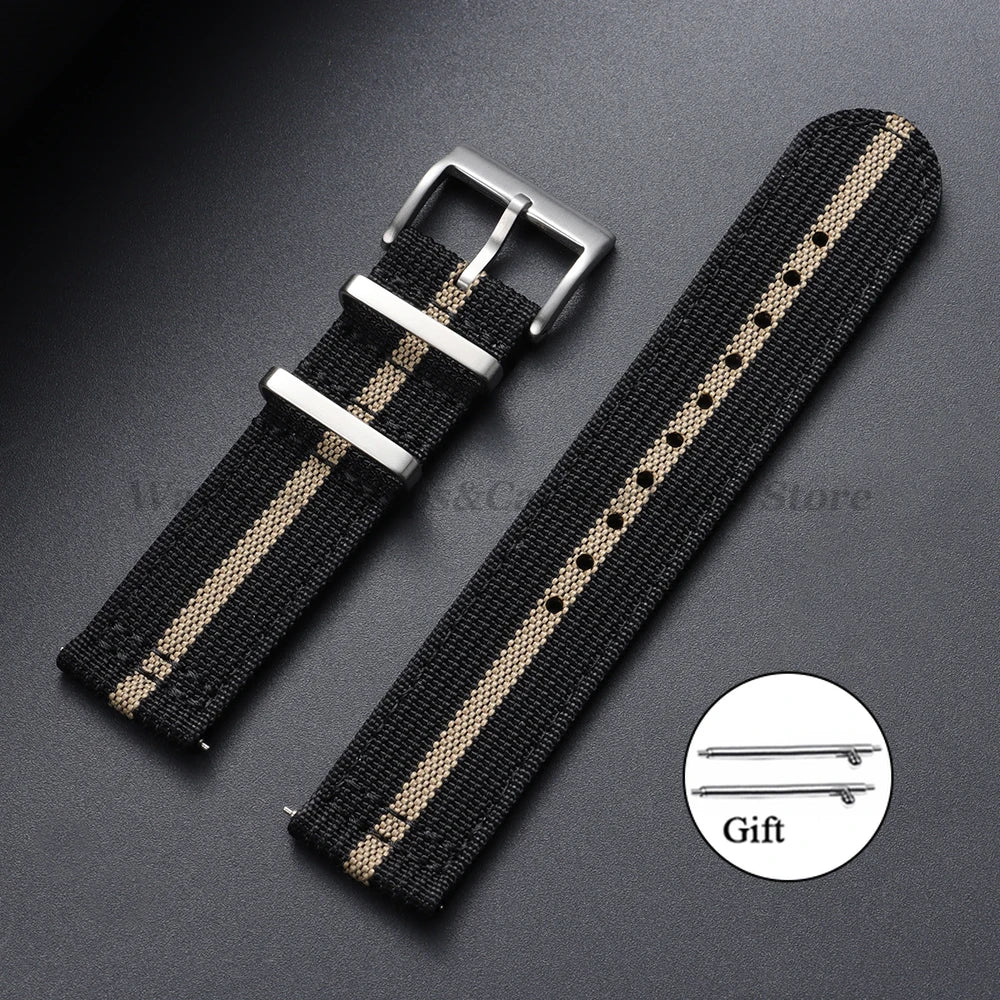Soft Nylon Strap (20–22mm) – Quick Release Sport