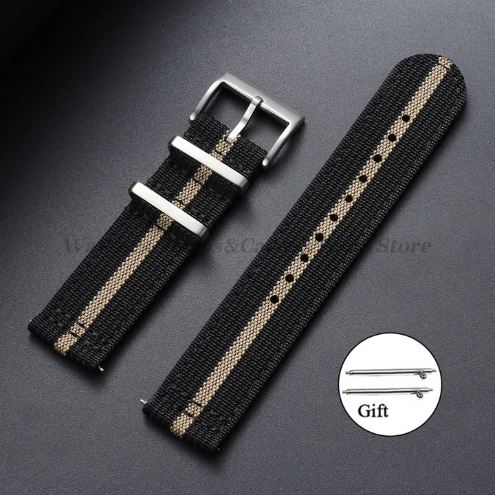 Soft Nylon Strap (20–22mm) – Quick Release Sport