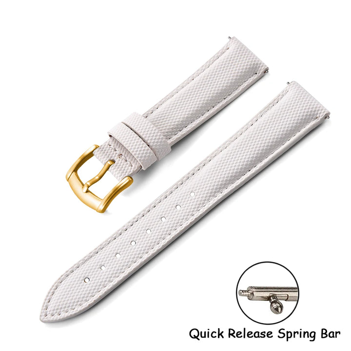 Sailcloth Nylon Watch Strap 18 19 20 22mm Qucik Release Leather Watch Band Universal Sports Bracelet for Cartier Omega Belt Band