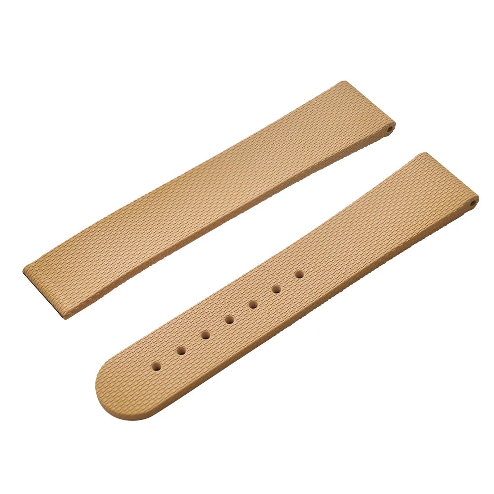 NATOBELT FKM Rubber Black Blue Watch Strap 20mm 22mm Folding Pin Buckle Quick Release Watchband For Omega/Rolex/MoonSwatch/Seiko