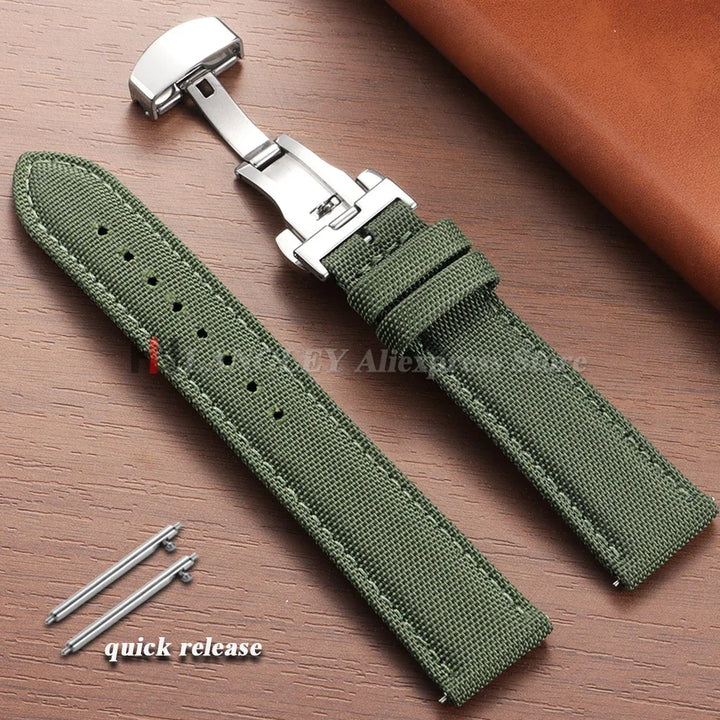 Quick Release Sailcloth Strap (20–22mm) – Military Sport
