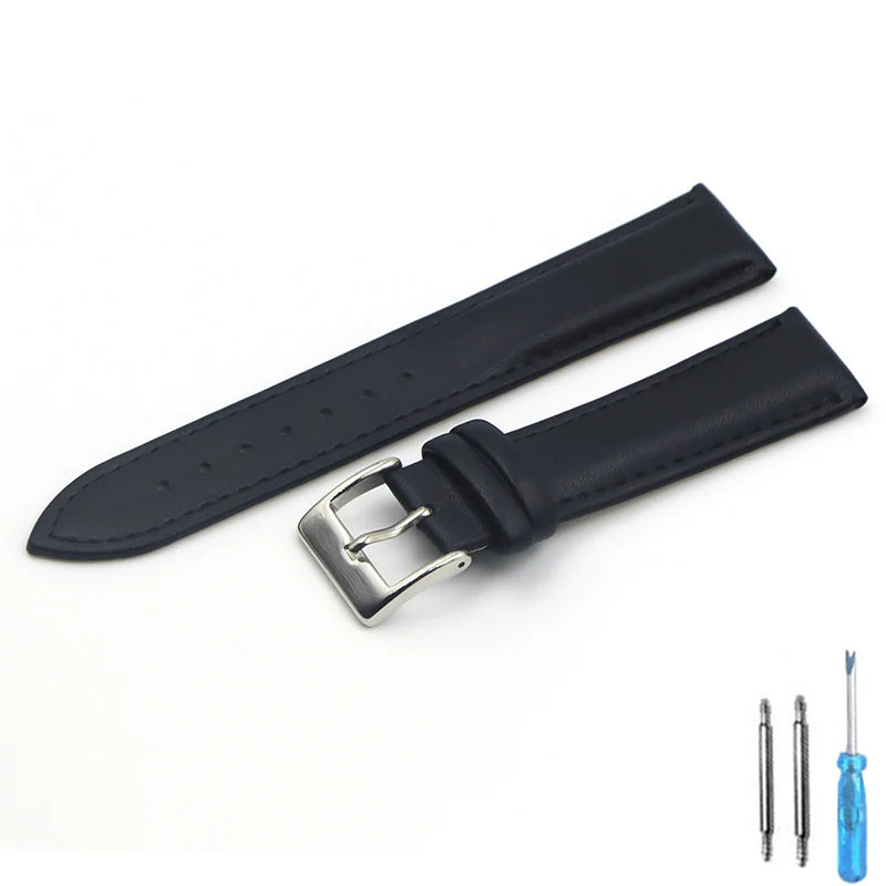 Calfskin Leather Watch Strap – 16–22mm Women’s Fashion Band
