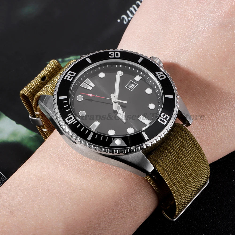 Nylon Ribbed Watch Band 18mm 20mm 22mm for Xiaomi Redmi Watch 3 Lite/Active for Smartwatch Universal Wristband Watch Accessories