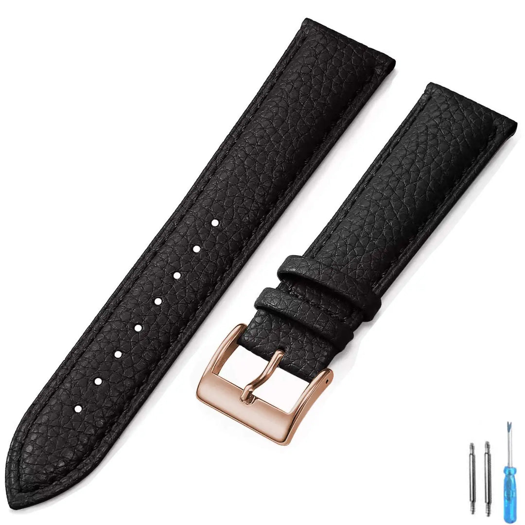 Genuine Leather Watch Band 18mm 20mm 22mm 24mm Watch Strap for Man Women High-quality Wrist Watchband + Tool