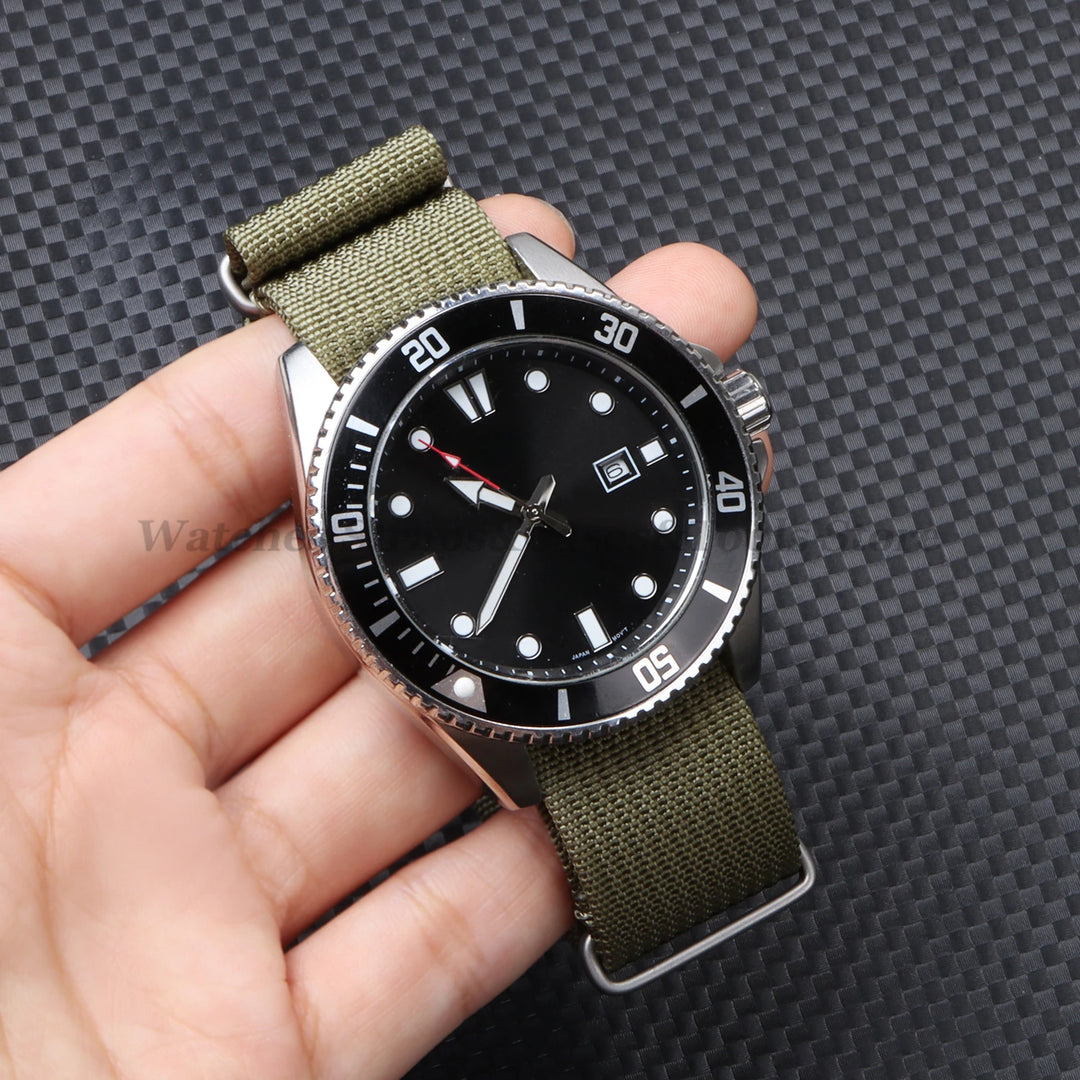 High-Quality Nylon Watch Strap 18/20/22mm (Military Style)