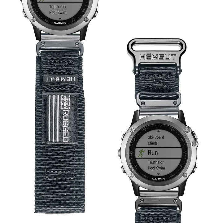 Hemsut Nylon QuickFit Watch Strap for Garmin Fenix & Forerunner