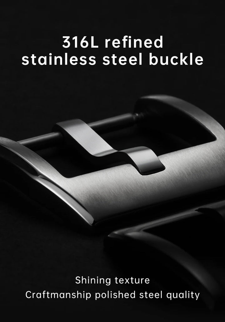 Maikes 316L Stainless Steel Watch Buckle Black 18mm 20mm 22mm Watch Accessories Rubber Leather Watch Clasp For IWC Rolex Omega