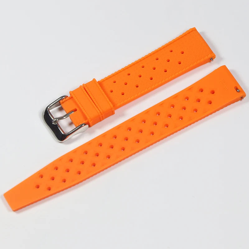 Tropical Rubber Quick-Release Watch Strap – 18–22mm