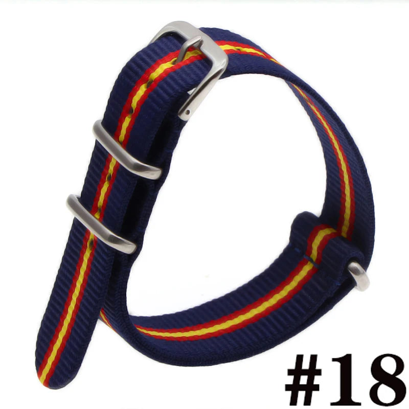 Waterproof Nylon Watch Strap (16-22mm)