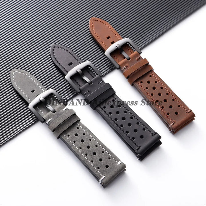Soft Cowhide Leather Watch Band 18–24mm for Huawei Watch GT4/GT5