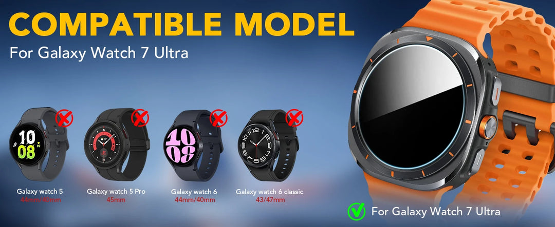 Tempered Glass For Samsung Galaxy Watch Ultra 47mm Accessories HD Clear Hydraulic Film galaxy watch 7 ultra Screen Protector