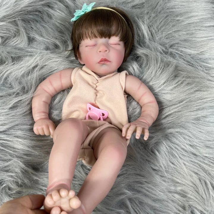 20″ Jude Painted Vinyl Reborn Doll Kit – 3D Skin & Hair Transplant
