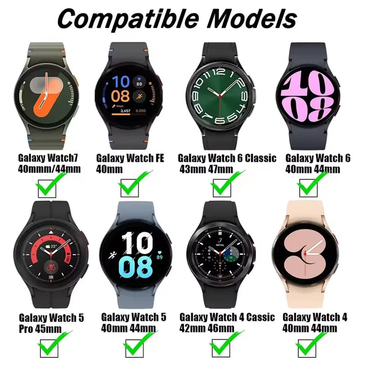 Magnetic Silicone Strap for Samsung Galaxy Watch – 40/44/45mm, No Gaps