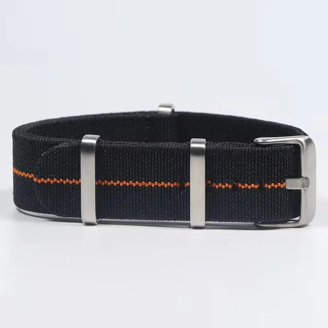 Trendy Nylon Military Watch Strap – 18/20/22mm Elastic French Troops Style