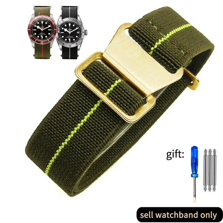 French Army Nylon Watch Band 18–22mm