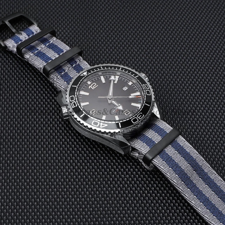 Nylon Watch Strap for Omega 007 for Seamaster 300 Canvas Watchband 18mm 20mm 22mm 24mm for Seiko Men Sport Bracelet Wrist Band