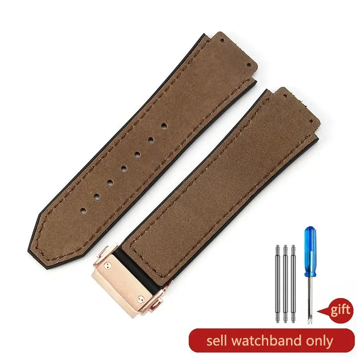 Hublot Big Bang Yuki Leather Watch Strap – Waterproof Suede, Durable