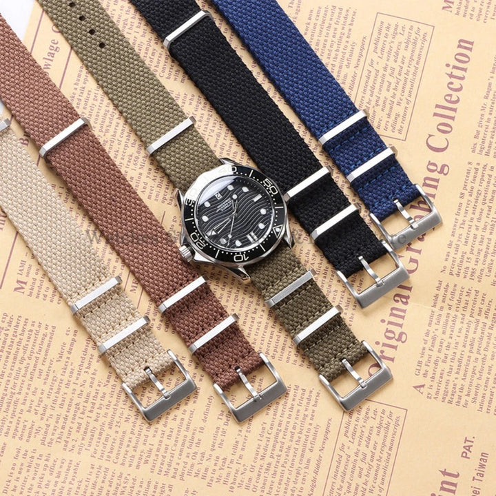 Cotton Nylon Military Watch Strap 20/22mm (Sport Band)