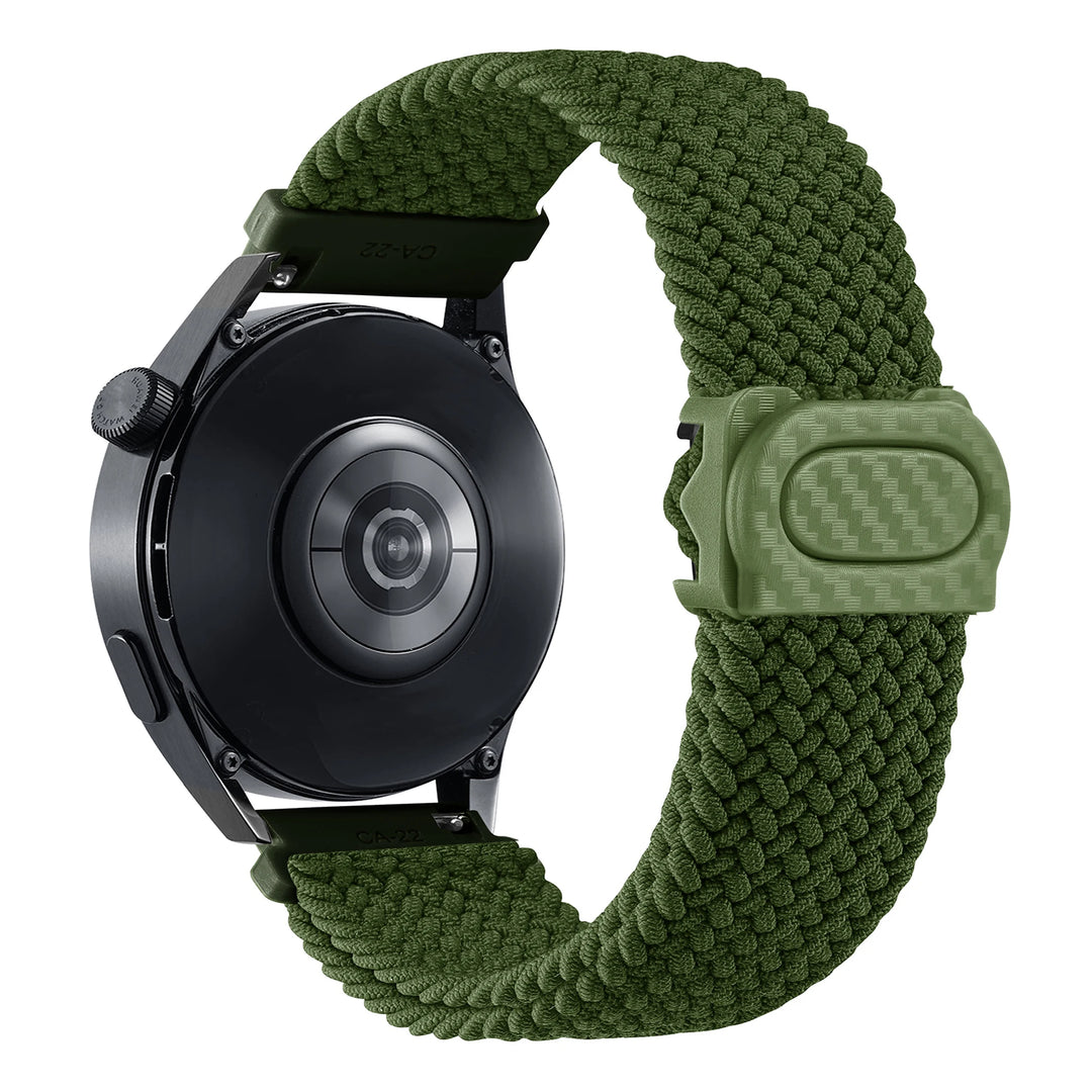 Nylon Braided Loop Watch Strap 20-22mm for Samsung Galaxy Watch & Huawei GT Series