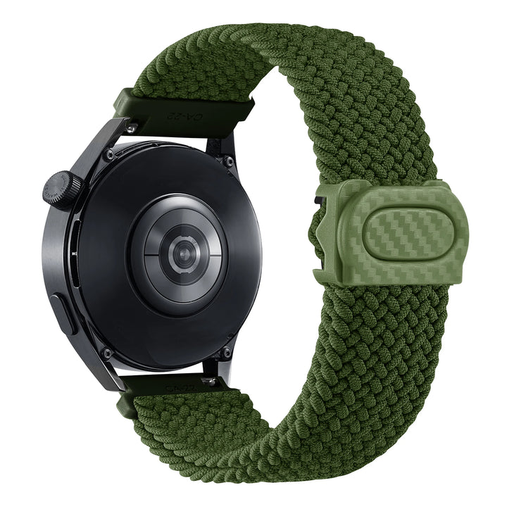 Nylon Braided Loop Watch Strap 20-22mm for Samsung Galaxy Watch & Huawei GT Series