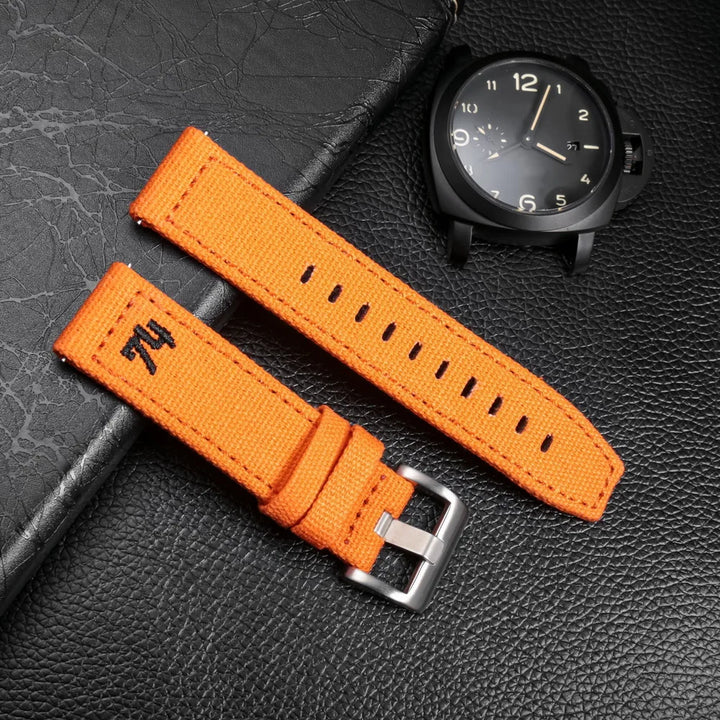 Hemsut Canvas Quick-Release Watch Strap (18-24mm)