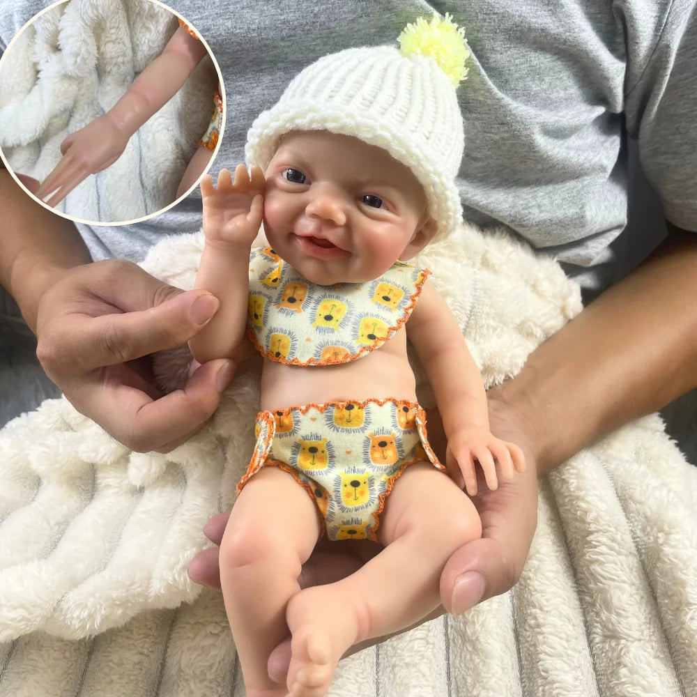 13″ Charlie Full Silicone Reborn Baby Doll – Washable Body (Boy or Girl)