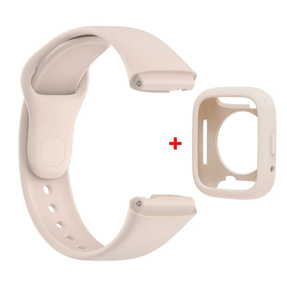 Silicone Strap & Protective Case for Redmi Watch 3 Active/Lite