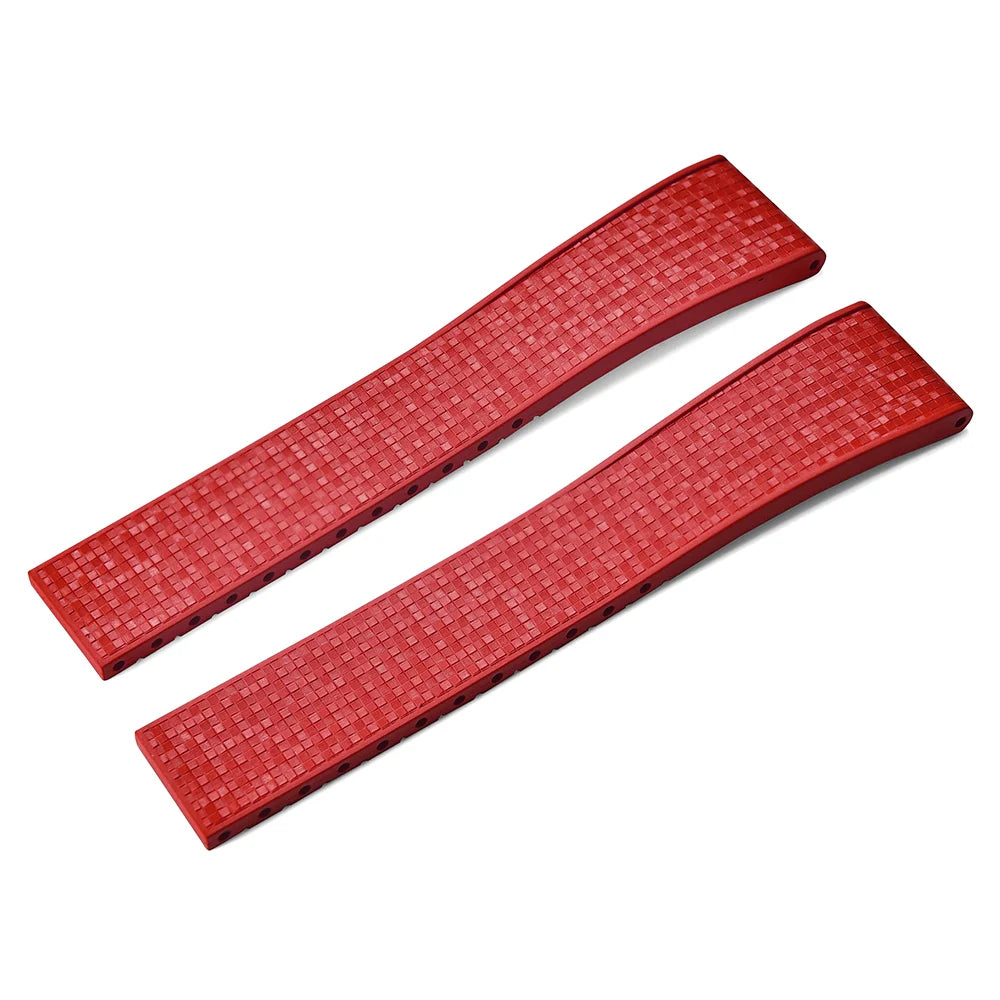 JUELONG Mosaic FKM Rubber CTS Strap 20mm 22mm Quick Release Spring Clasp For Perfect Fit Flat End Universal Watch Straps