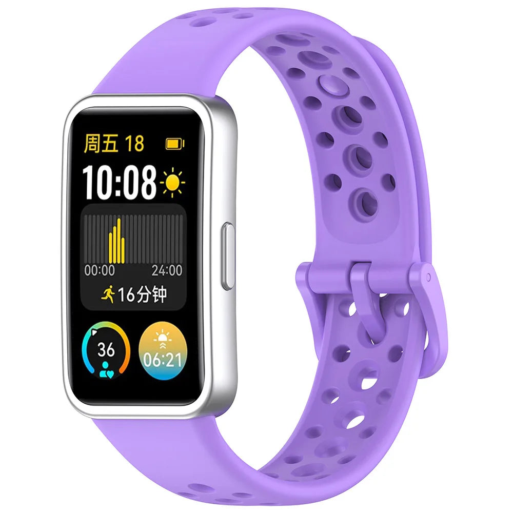 Sport Silicone Strap for Huawei Band 8-10 NFC